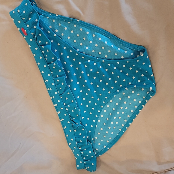Cleo blue and white polka-dot bikini bottom - Picture 16 of 16